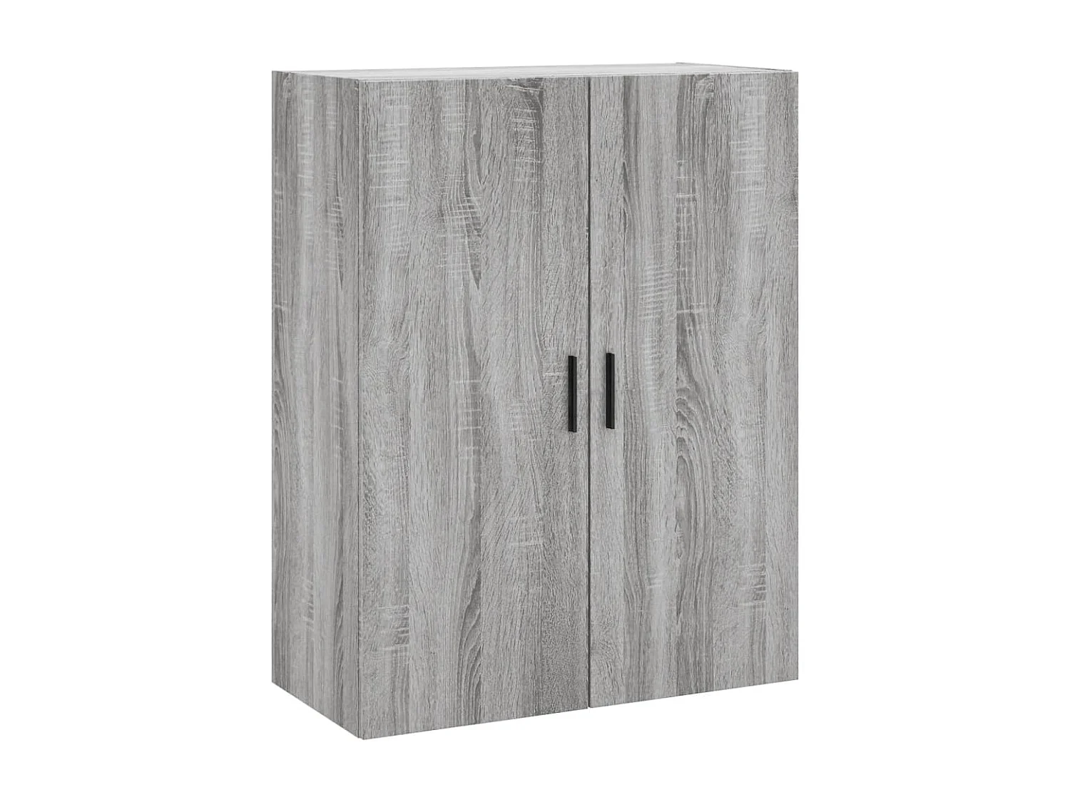 Buffet haut Sonoma gris 69,5x34x180 cm Bois d'ingénierie QWE73637