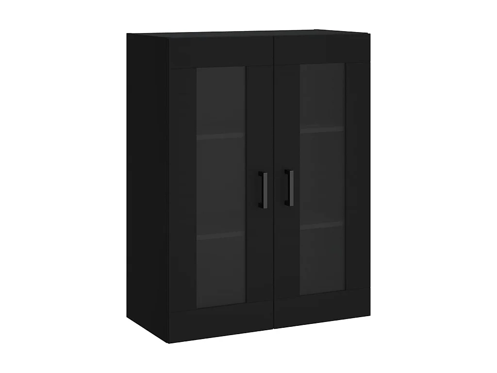 Highboard,Kommode Schwarz 69,5x34x180 cm Holzwerkstoff -gkd718317