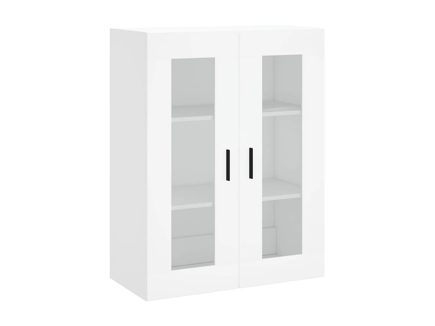 Aparador alto madera contrachapada blanco 69,5x34x180 cm ES87037