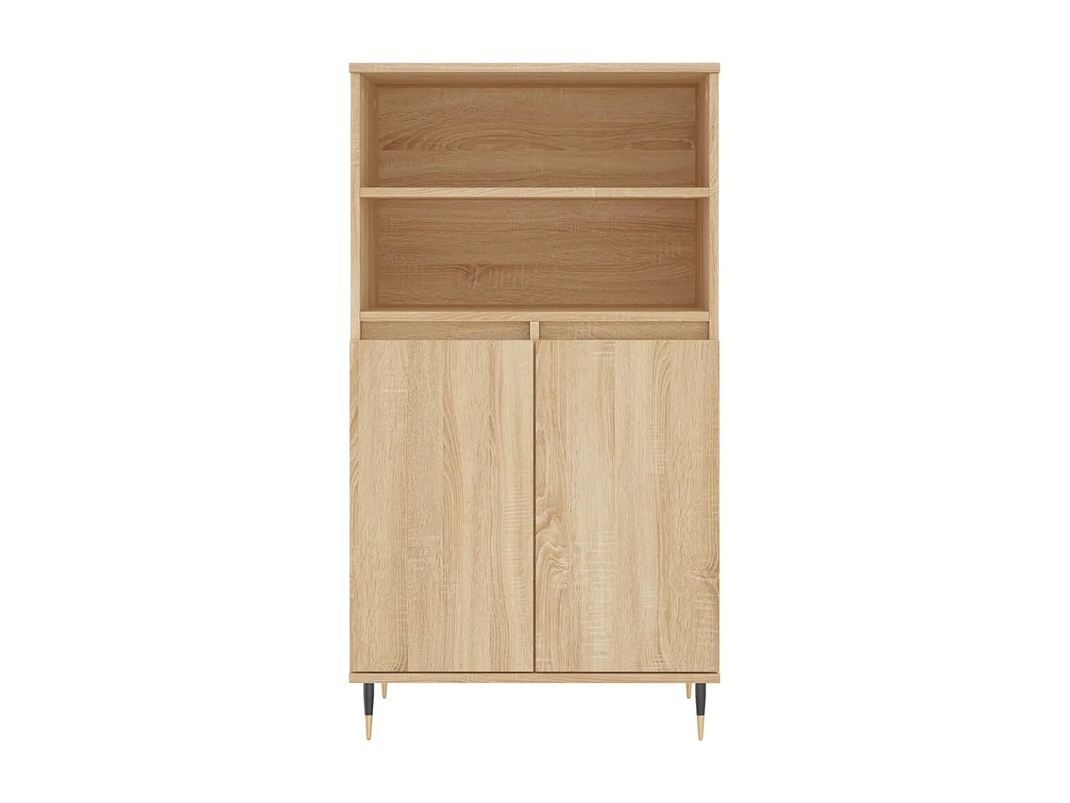 Buffet haut Chêne sonoma 60x36x110 cm Bois d'ingénierie QWE27625
