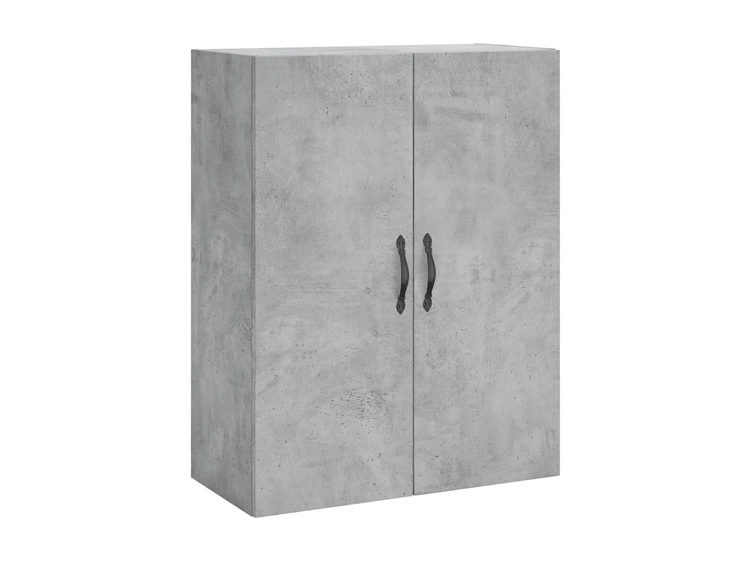 Buffet haut Gris béton 69,5x34x180 cm Bois d'ingénierie QWE77164