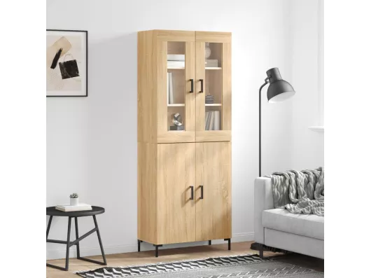 Kauf Unique Highboard,Kommode Sonoma-Eiche 69,5x34x180 cm Holzwerkstoff -gkd584586