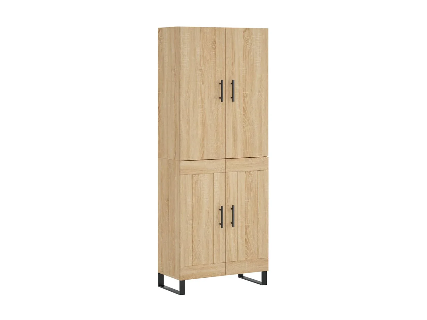 Buffet haut Chêne sonoma 69,5x34x180 cm Bois d'ingénierie QWE72712