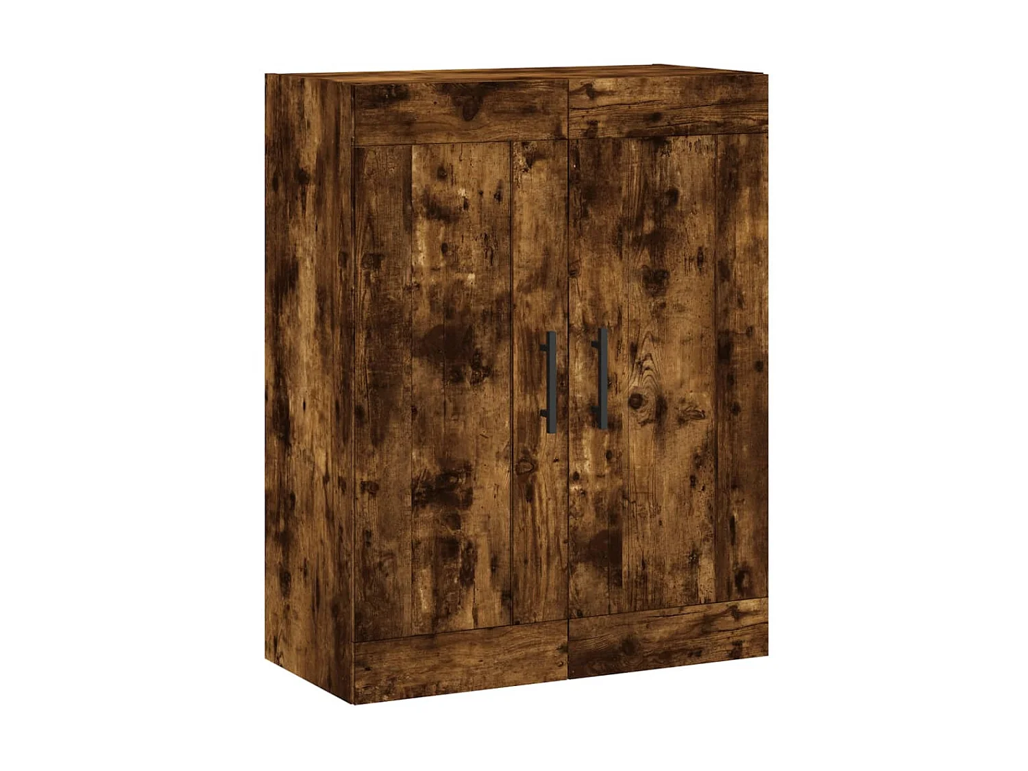 Buffet haut Chêne fumé 69,5x34x180 cm Bois d'ingénierie QWE46063