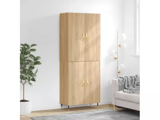 Kauf Unique Highboard,Kommode Sonoma-Eiche 69,5x34x180 cm Holzwerkstoff -gkd349316