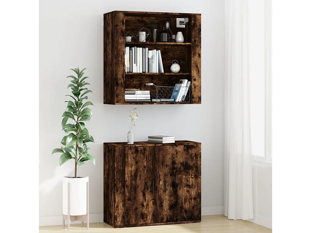 Buffet haut Chêne fumé Bois d'ingénierie EGER40410