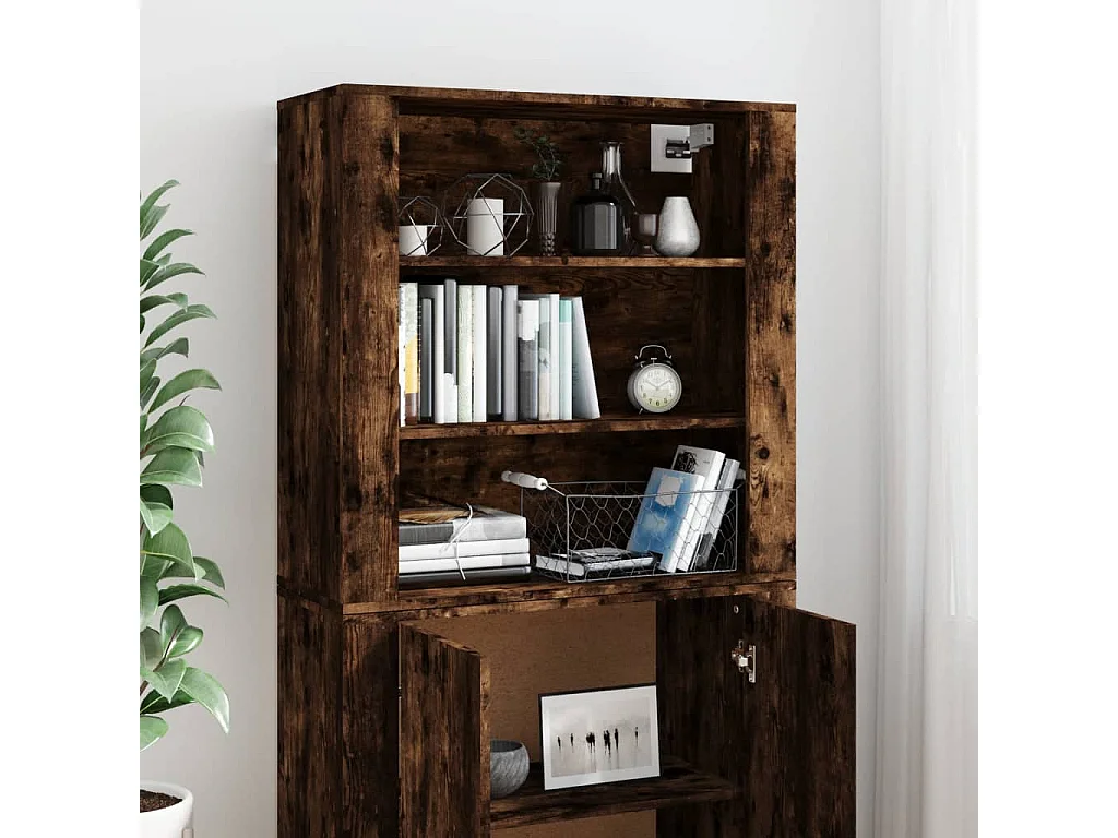 Buffet haut Chêne fumé Bois d'ingénierie EGER40410