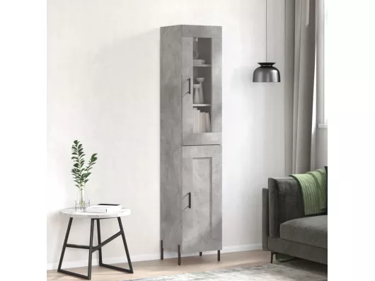 Kauf Unique Highboard,Kommode Betongrau 34,5x34x180 cm Holzwerkstoff -gkd400257