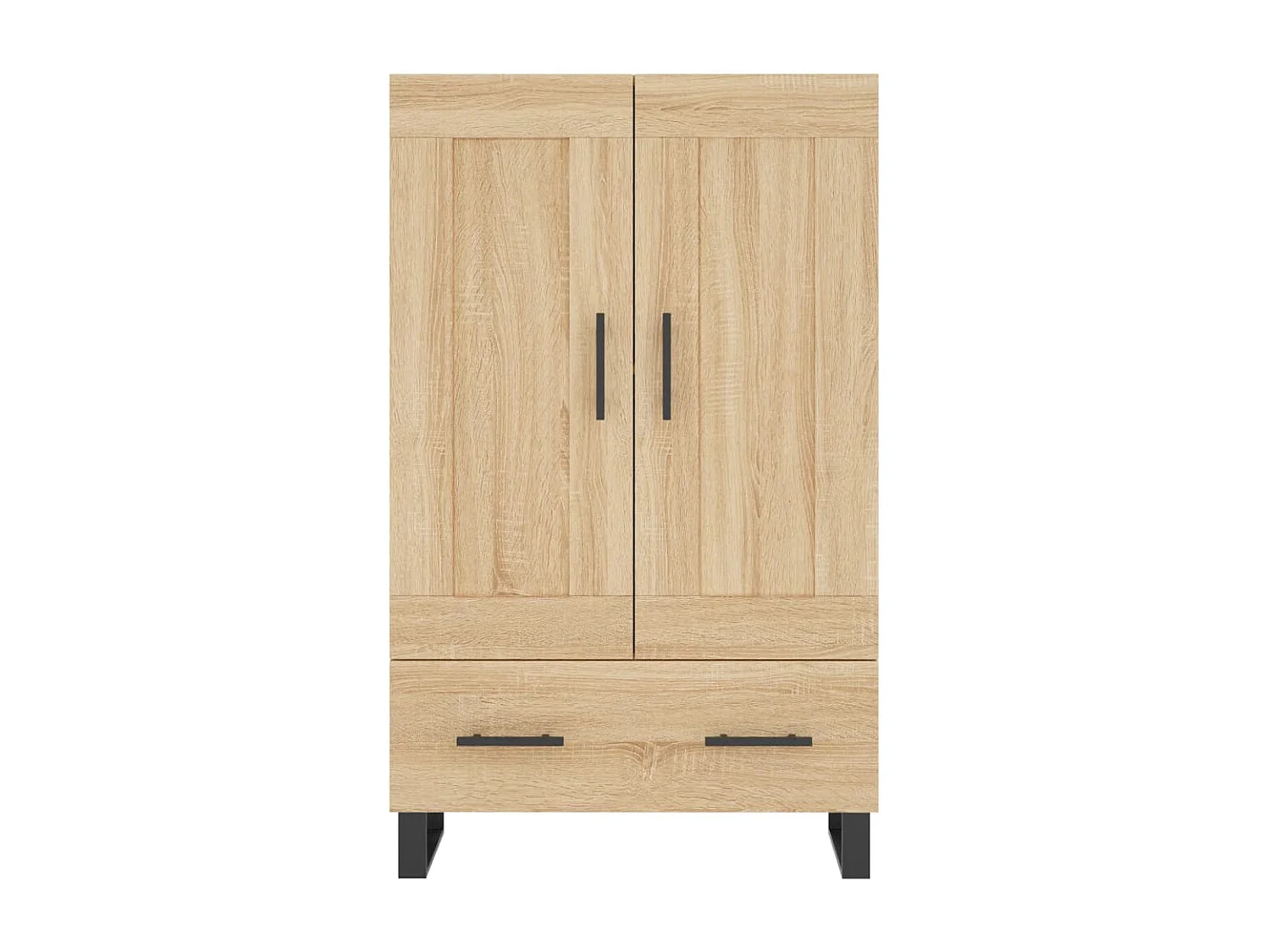 Buffet haut chêne sonoma 69,5x31x115 cm bois d'ingénierie QWE81470