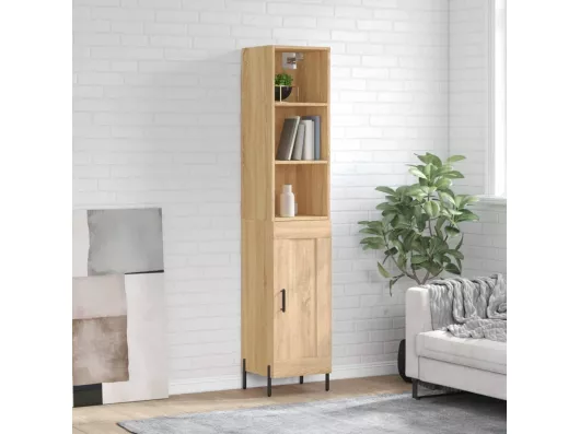 Kauf Unique Highboard,Kommode Sonoma-Eiche 34,5x34x180 cm Holzwerkstoff -gkd45827