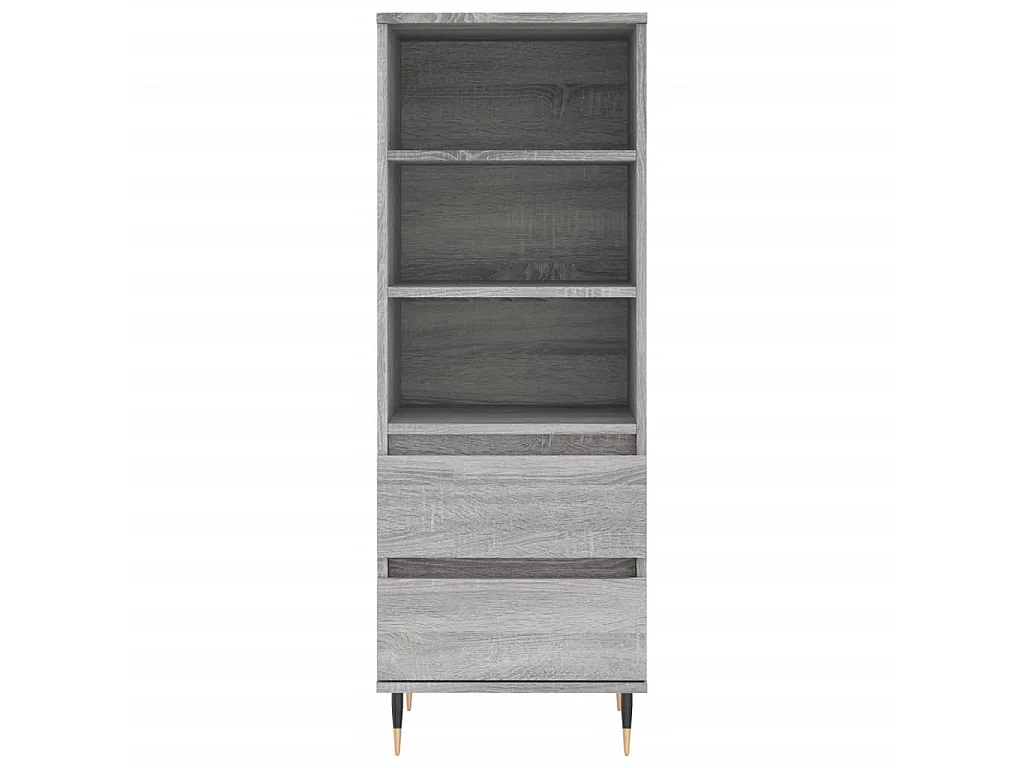 Buffet haut Sonoma gris 40x36x110 cm Bois d'ingénierie LSF2091