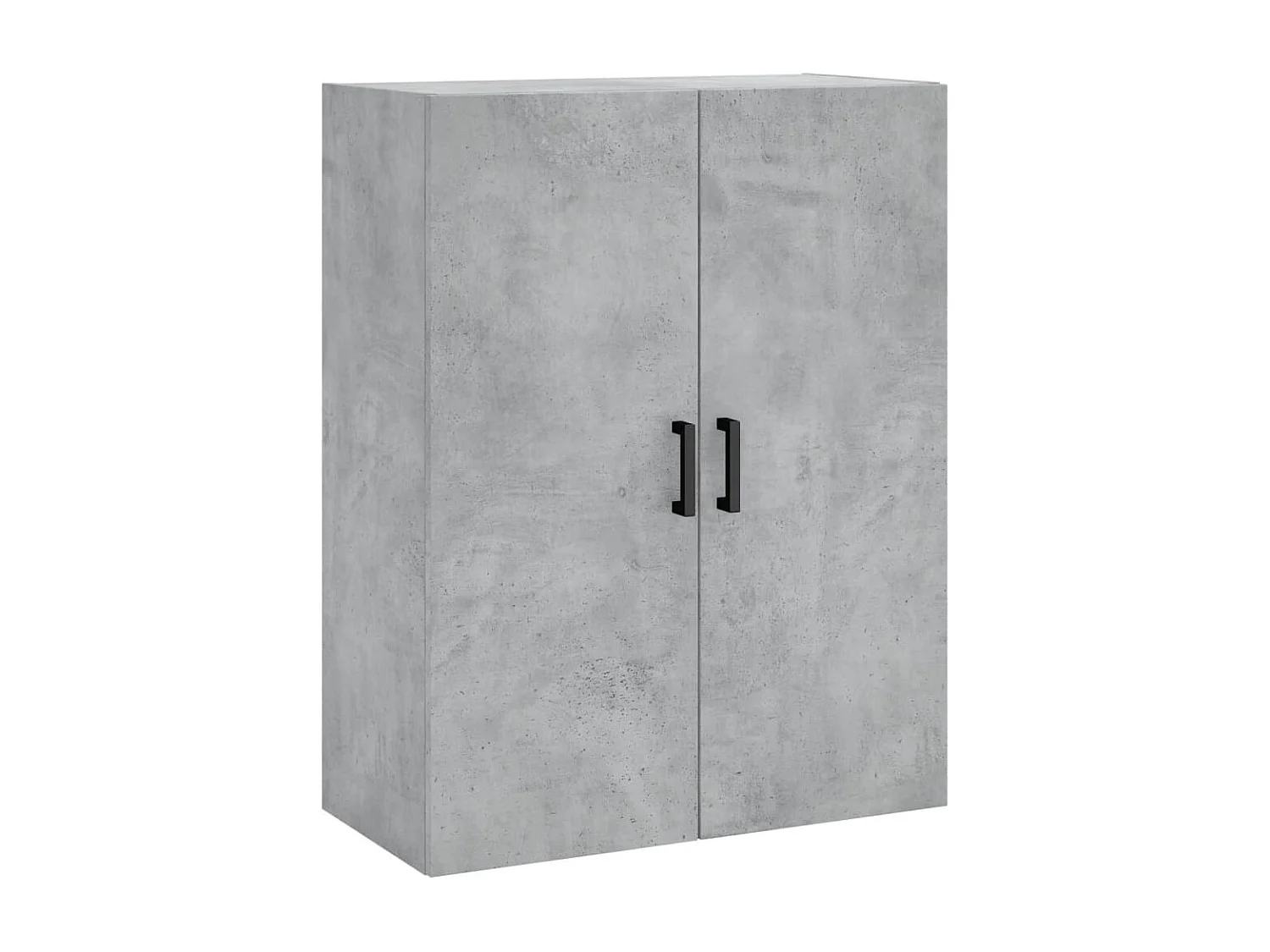 Aparador alto madera contrachapada gris hormigón 69,5x34x180 cm ES25668