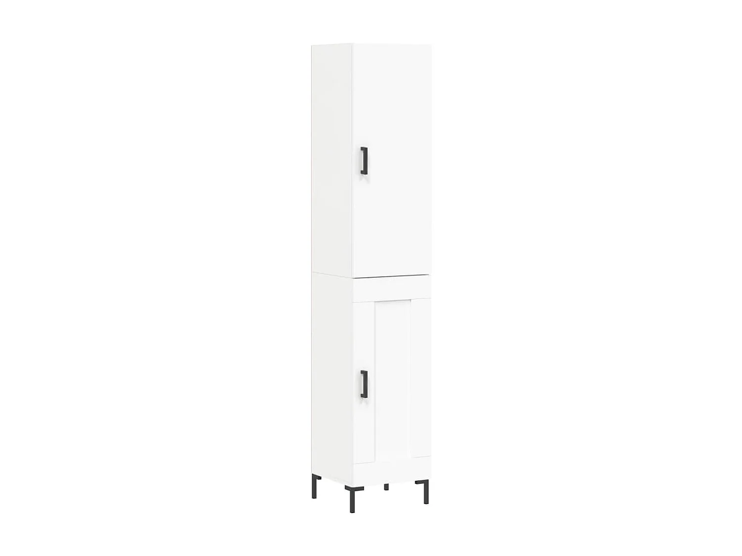 Highboard,Kommode Weiß 34,5x34x180 cm Holzwerkstoff -gkd928740