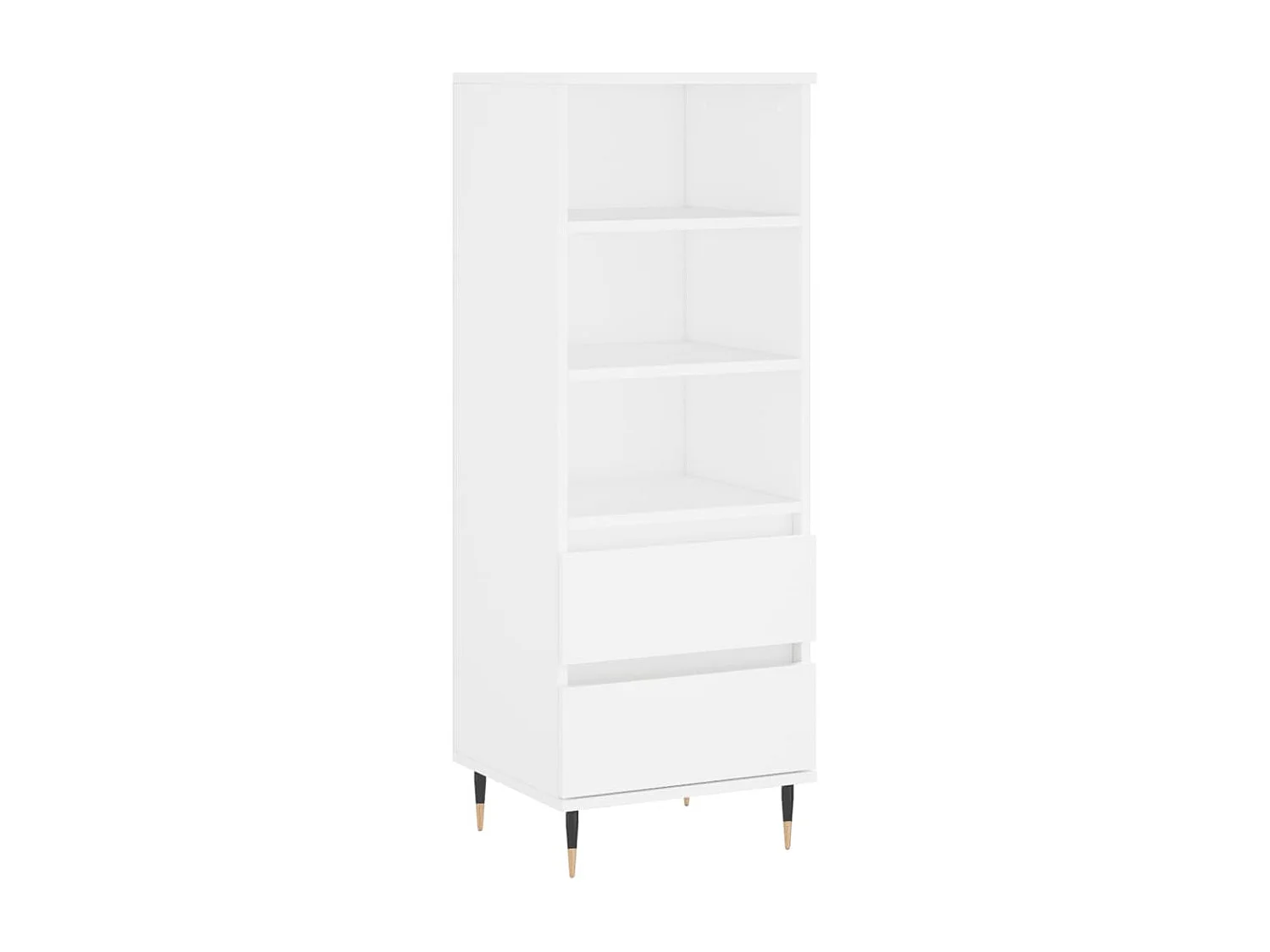 Buffet haut Blanc 40x36x110 cm Bois d'ingénierie LSF7364