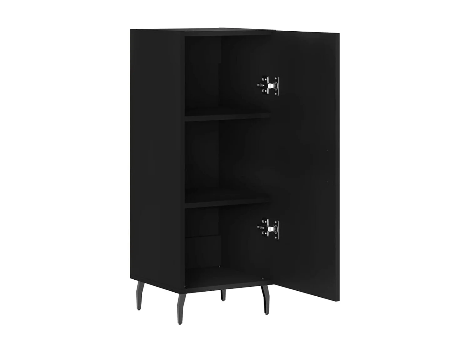 Buffet Noir 34,5x34x90 cm Bois d'ingénierie QWE39077