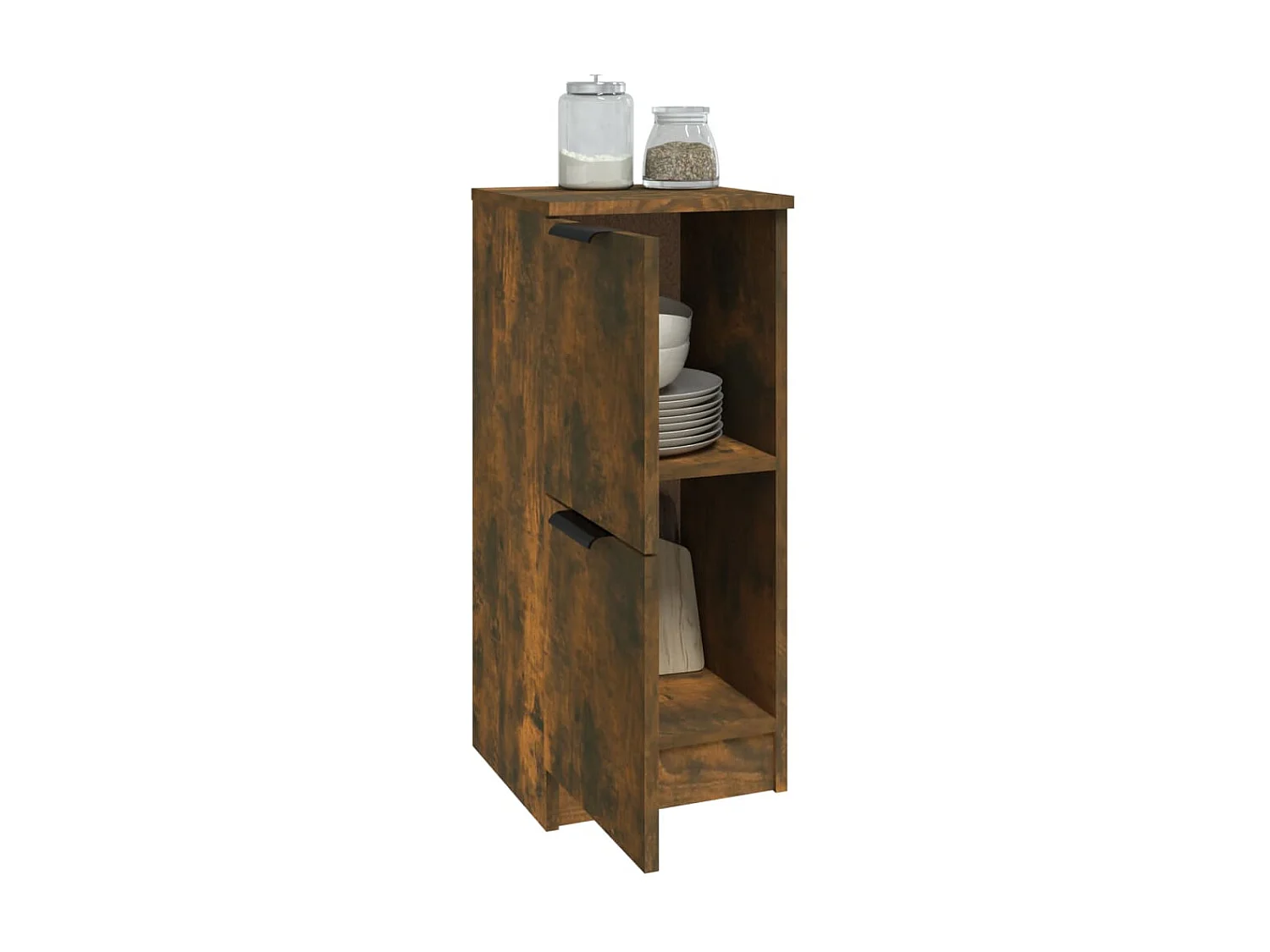 Buffet Chêne fumé 30x30x70 cm Bois d'ingénierie EGER96584