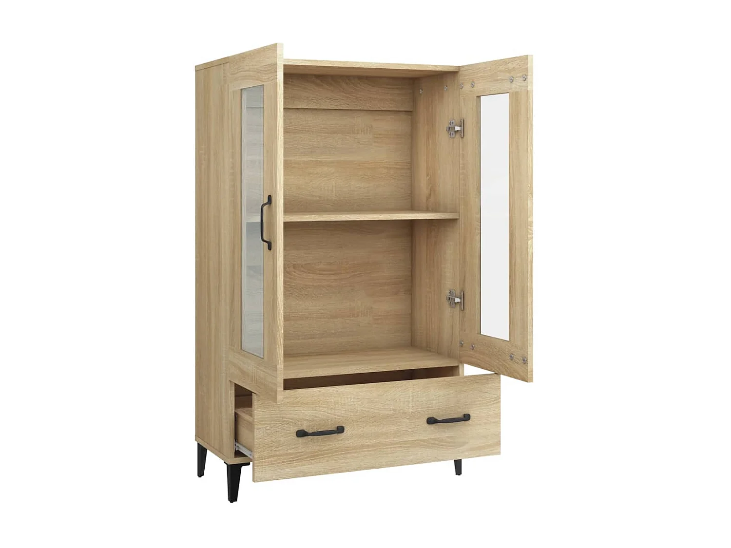 Buffet haut Chêne sonoma 70x31x115 cm Bois d'ingénierie EGER53994