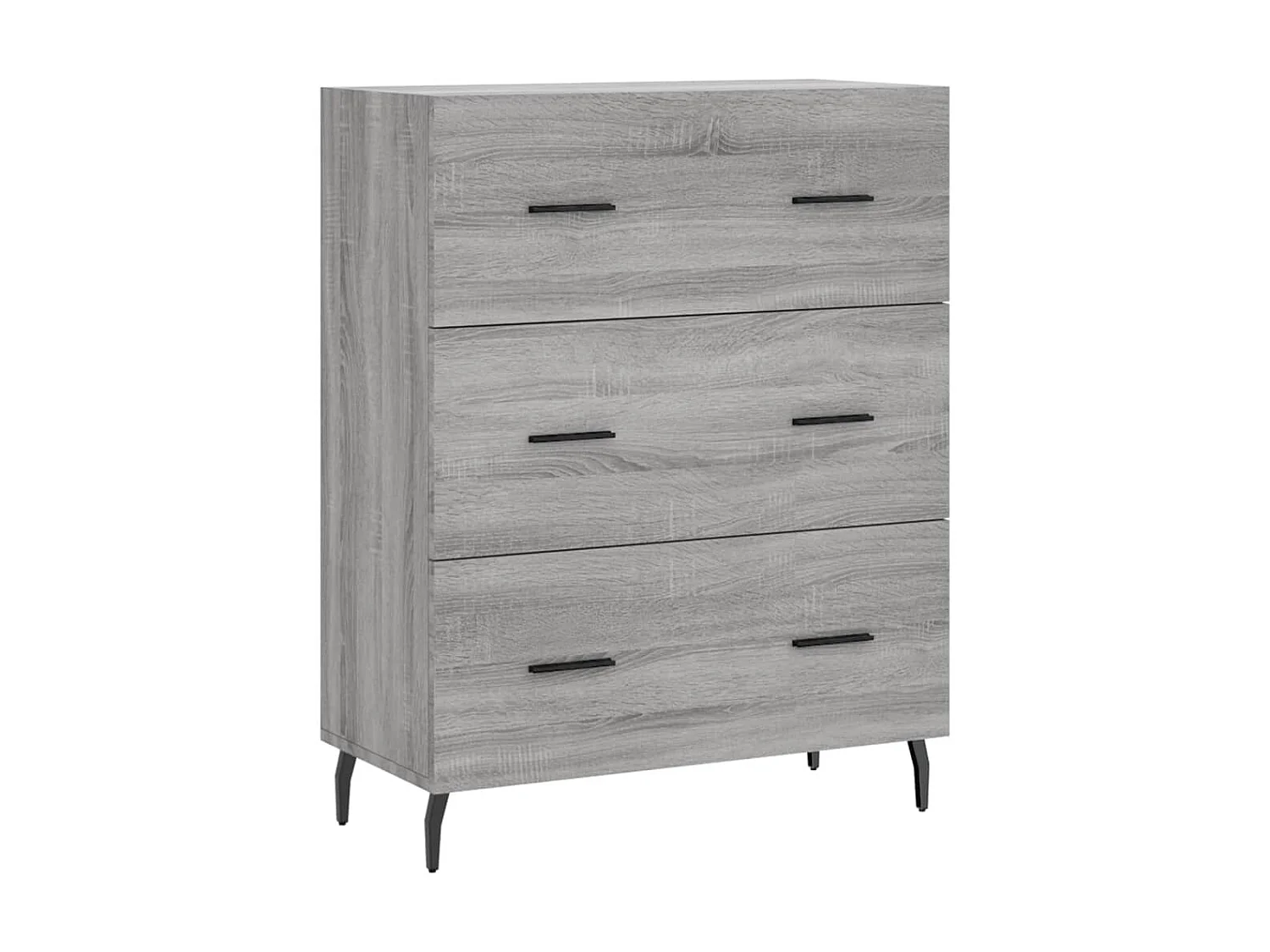 Dressoir 69,5x34x90 cm bewerkt hout grijs sonoma eikenkleurig NL212117