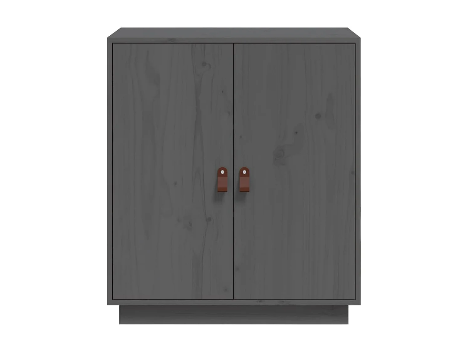 Buffet Gris 65,5x40x75 cm Bois massif de pin EGER95730