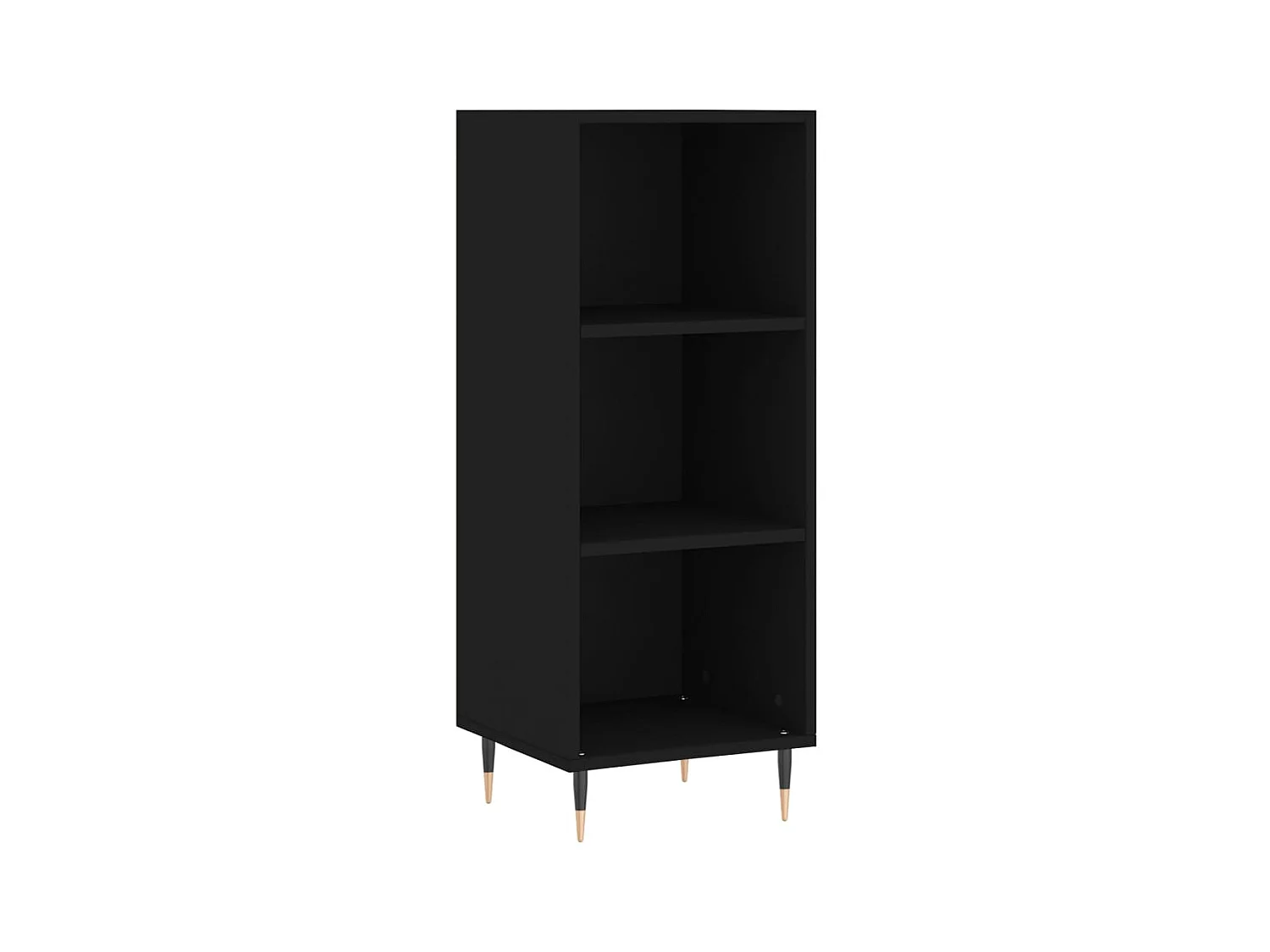 Buffet noir 34,5x32,5x90 cm bois d'ingénierie QWE56858