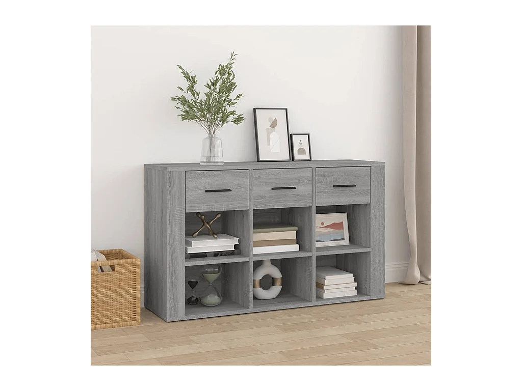 Buffet Sonoma gris 100x30x59,5 cm Bois d'ingénierie EGER61805