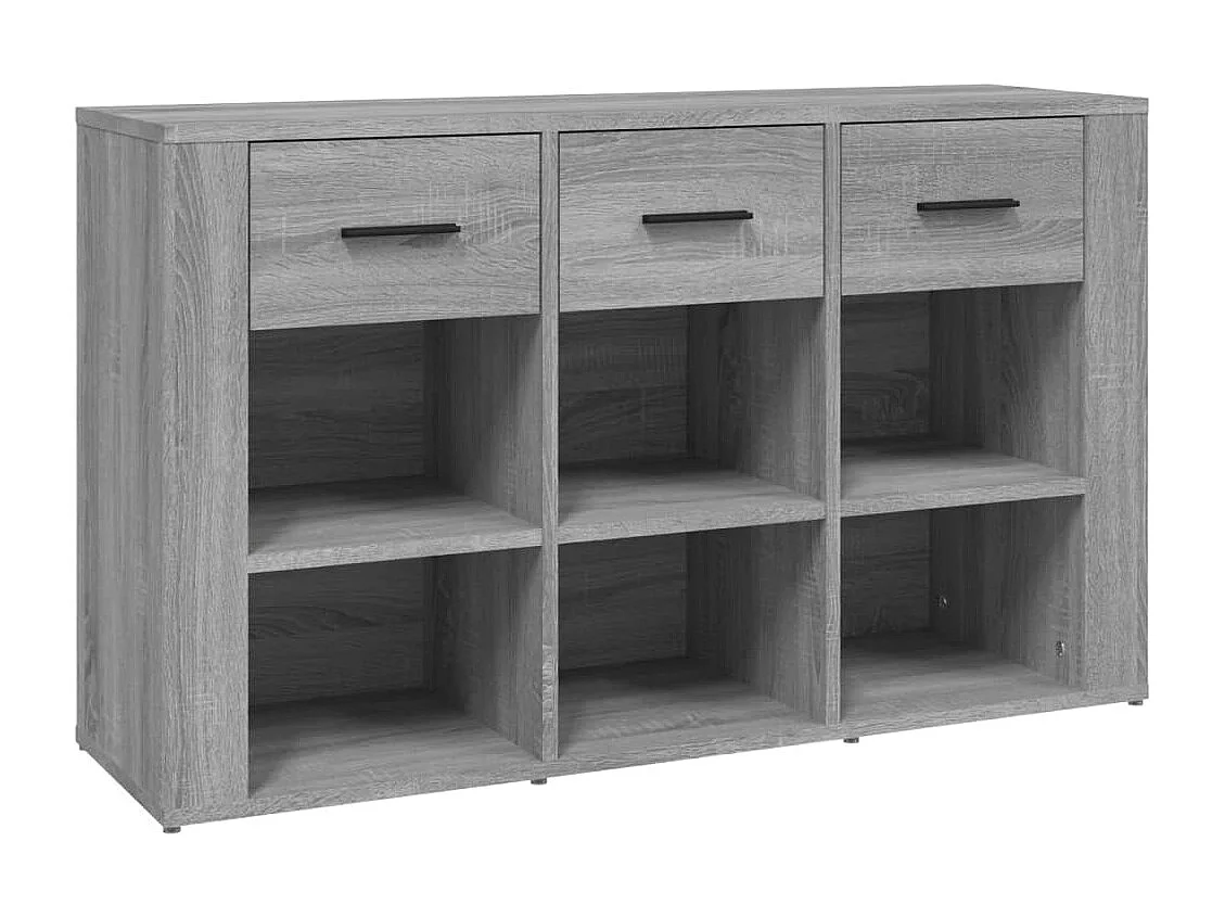 Aparador de madera contrachapada gris Sonoma 100x30x59,5 cm ES14146
