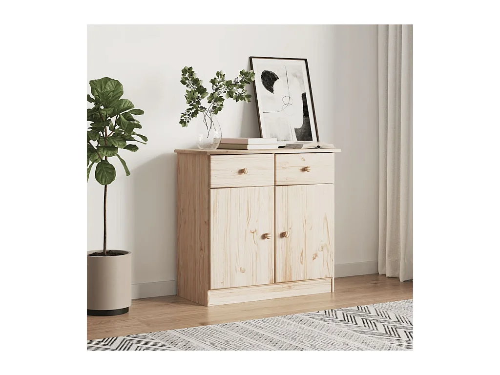 Buffet ALTA 77x35x73 cm bois massif de pin QWE18147