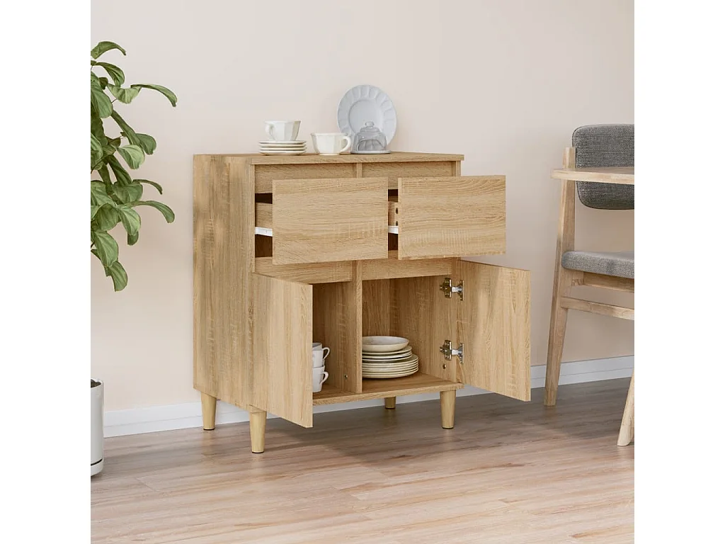 Buffet Chêne sonoma 60x35x70 cm Bois d'ingénierie EGER23299