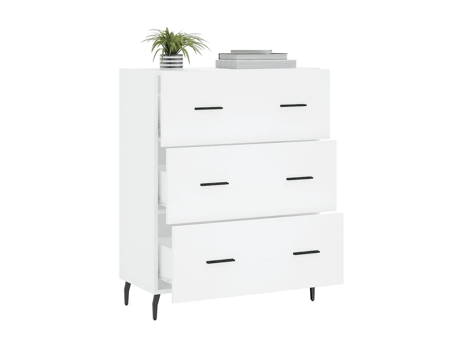 Aparador 69,5x34x90 cm madeira processada branco PT915746