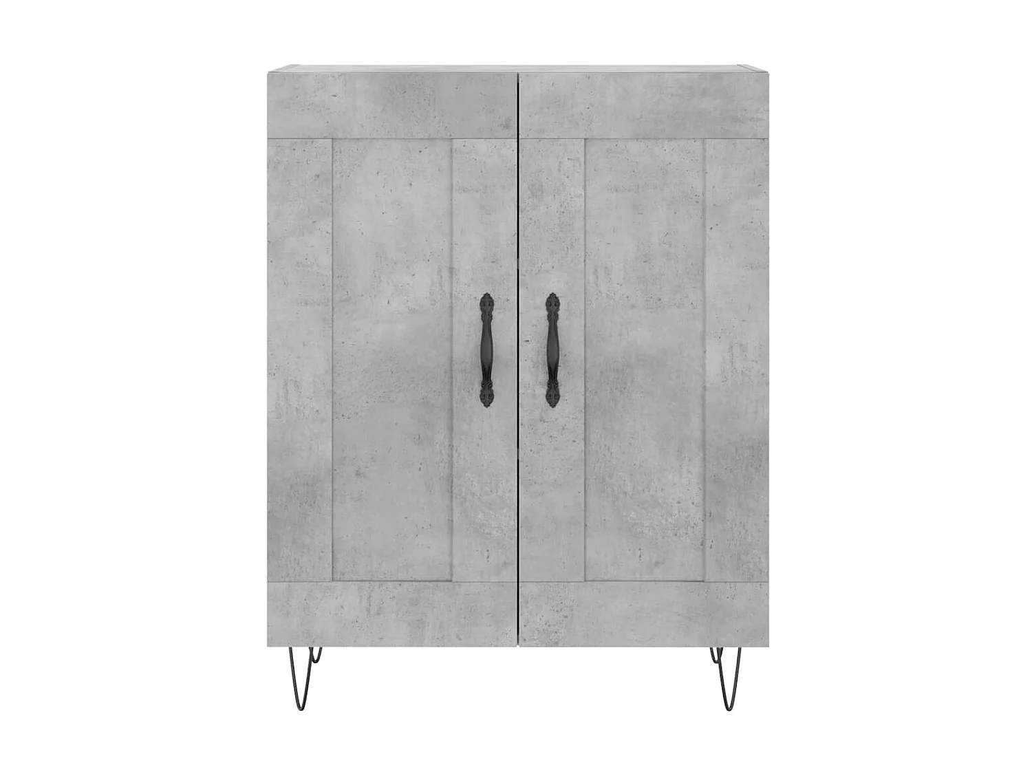 Aparador de madera de ingeniería gris hormigón 69,5x34x90 cm ES69173