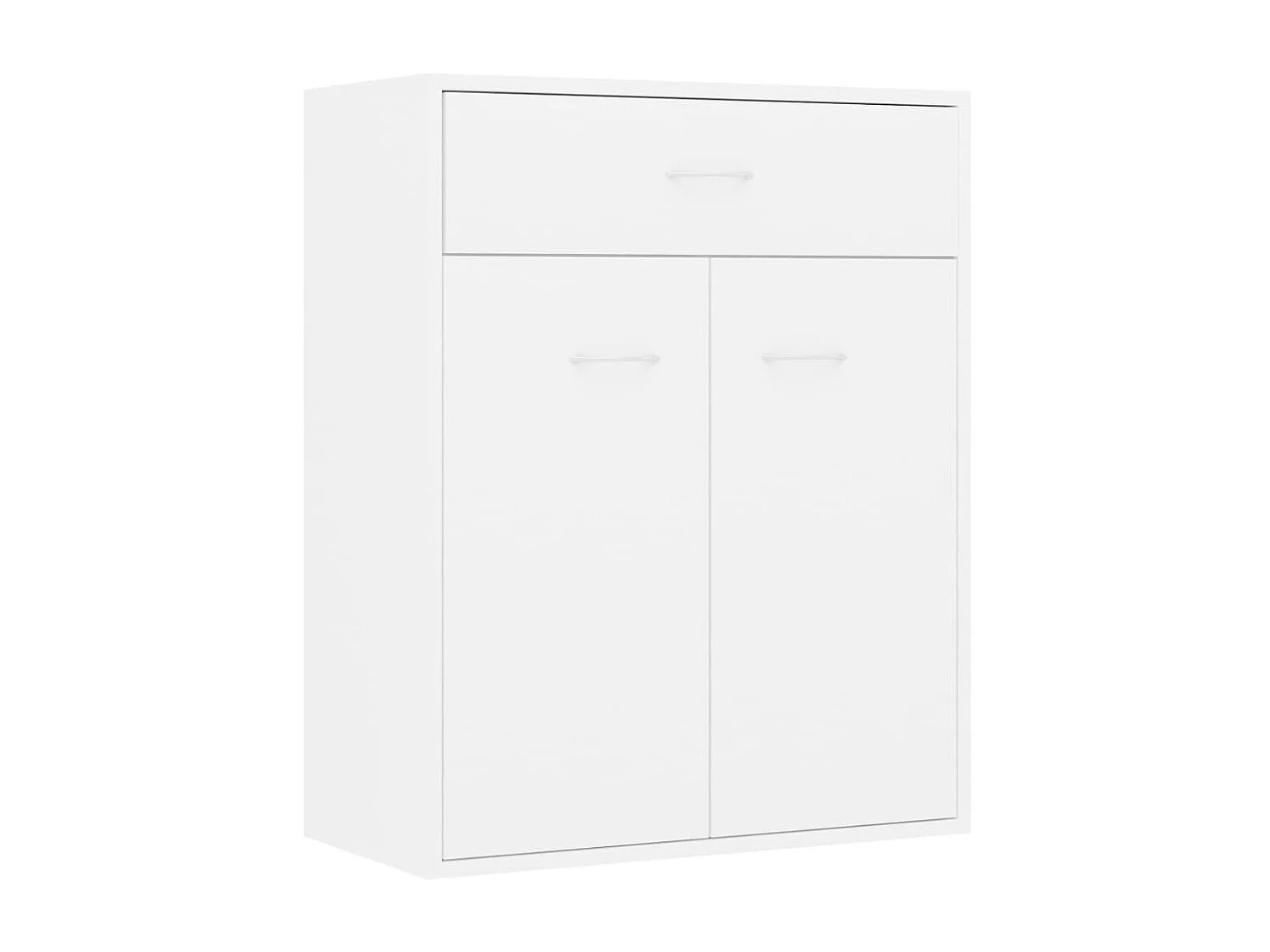 Dressoir 60x30x75 cm bewerkt hout wit NL144516