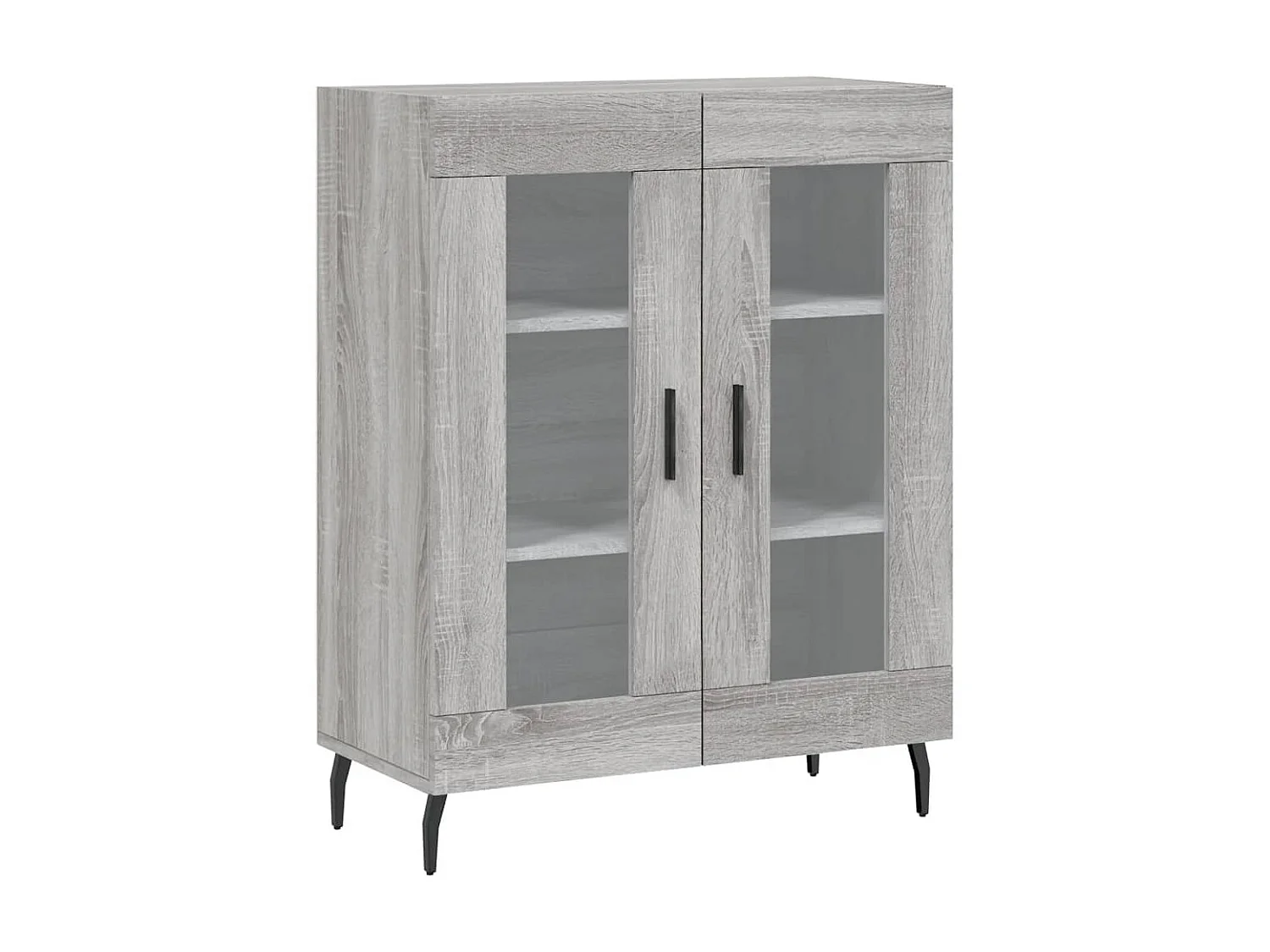 Buffet sonoma gris 69,5x34x90 cm bois d'ingénierie QWE97095