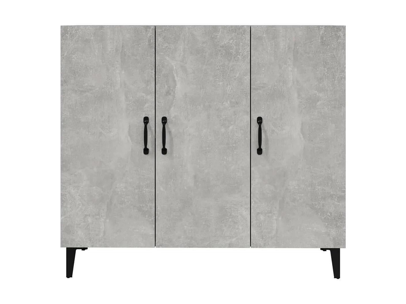 Buffet gris béton 90x34x80 cm bois d'ingénierie EGER98093