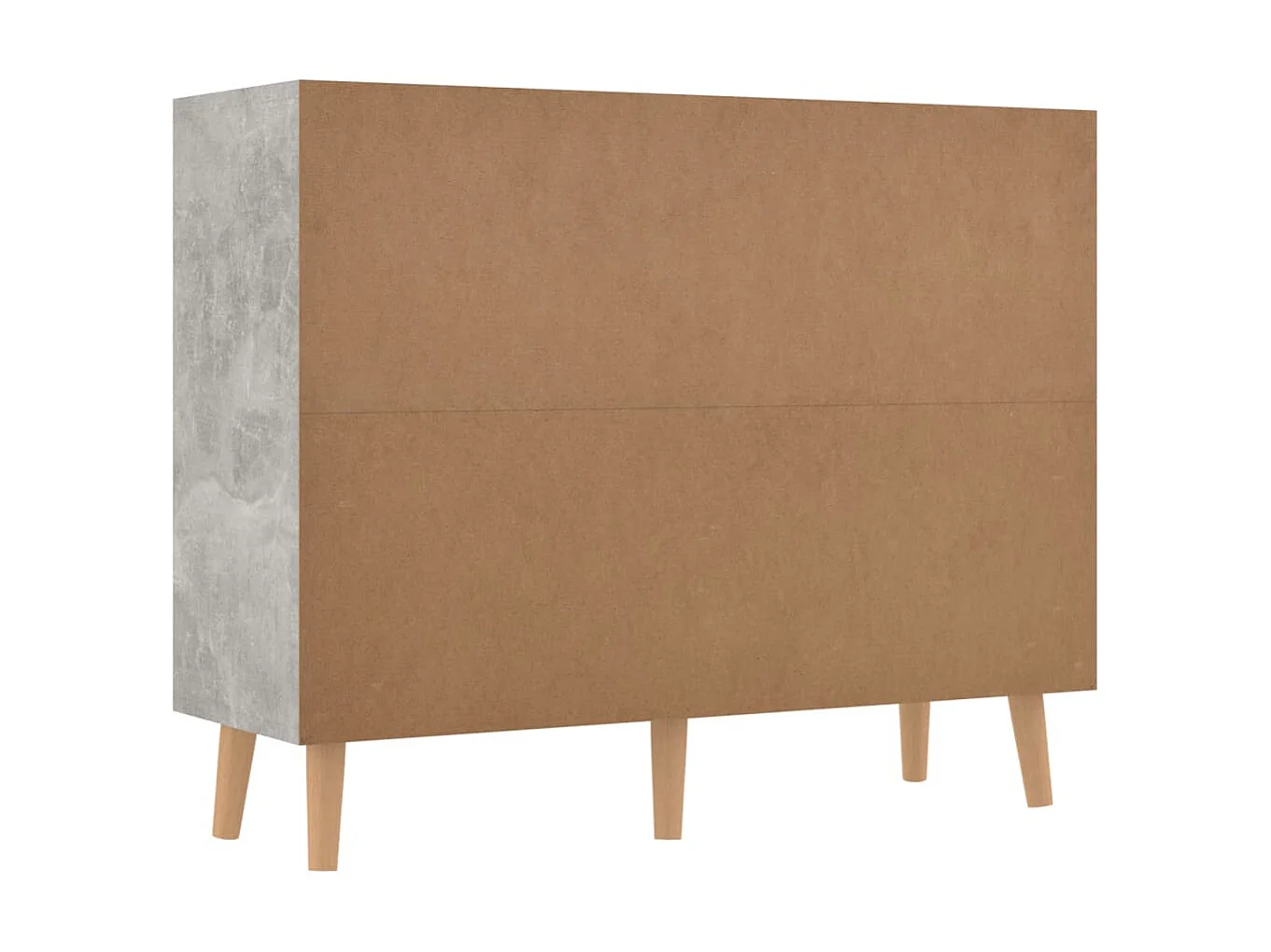 Buffet gris béton 90x30x72 cm bois d'ingénierie EGER98280