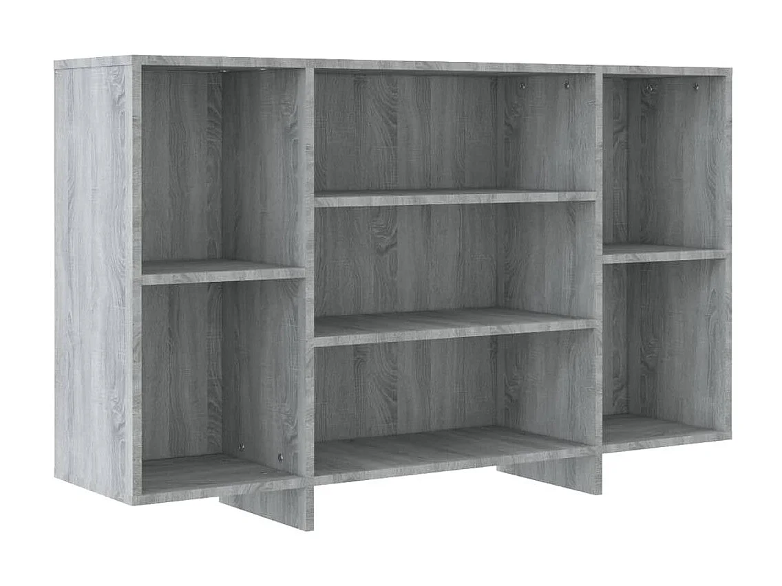 Aparador de madera de ingeniería gris Sonoma 120x30x75 cm ES17195