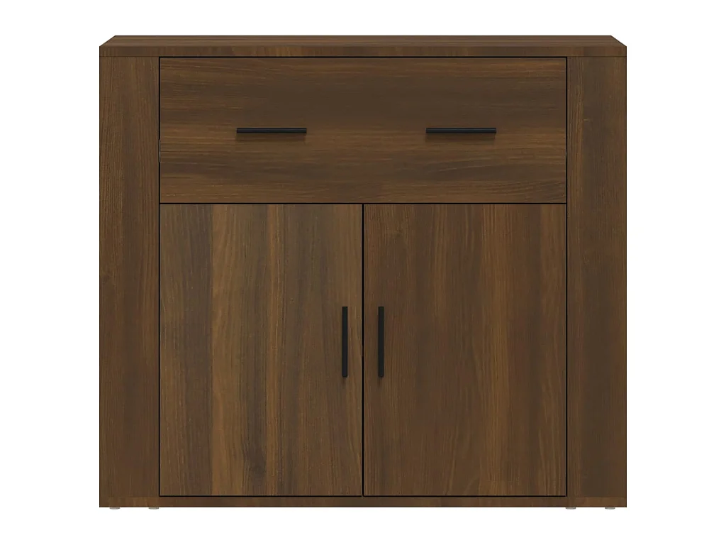 Buffet Chêne marron 80x33x70 cm Bois d'ingénierie EGER13736