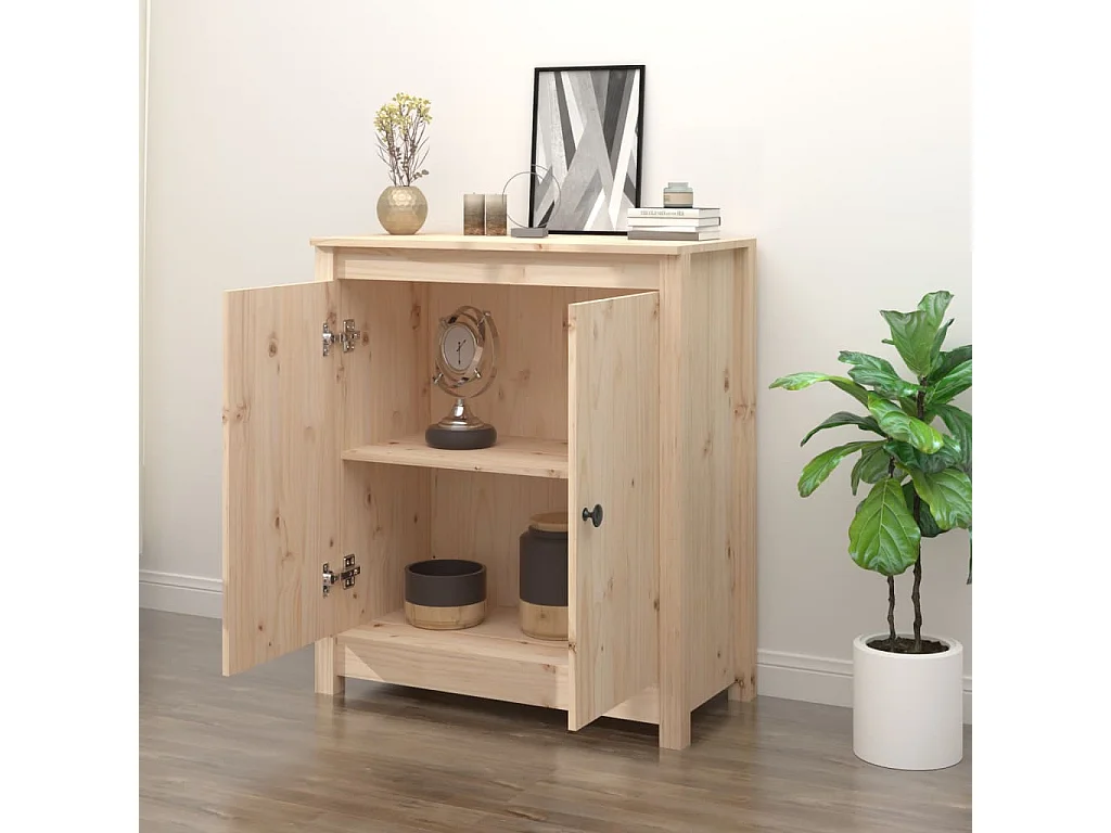 Dressoir 70x35x80 cm massief grenenhout NL611974