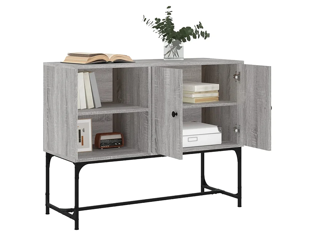 Buffet sonoma gris 100x40x79,5 cm bois d'ingénierie QWE47832