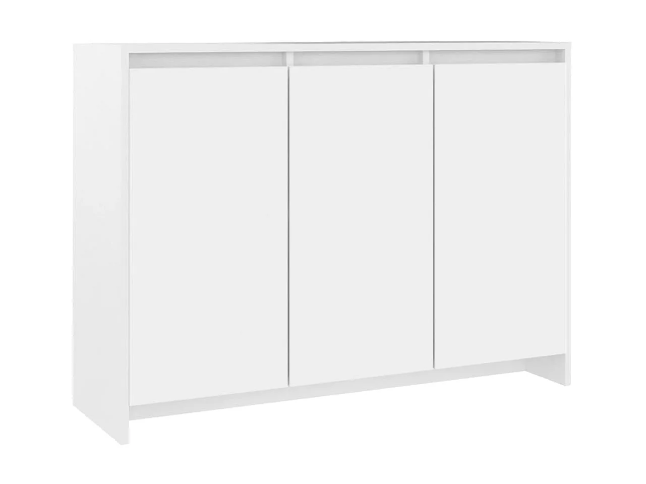 Aparador 102x33x75 cm contraplacado branco PT728522
