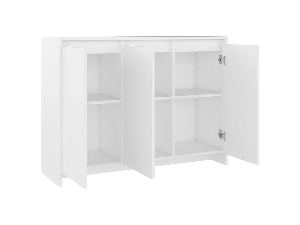 Aparador 102x33x75 cm contraplacado branco PT728522