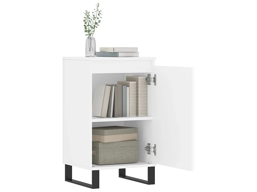 Dressoir 40x35x70 cm bewerkt hout wit NL975427