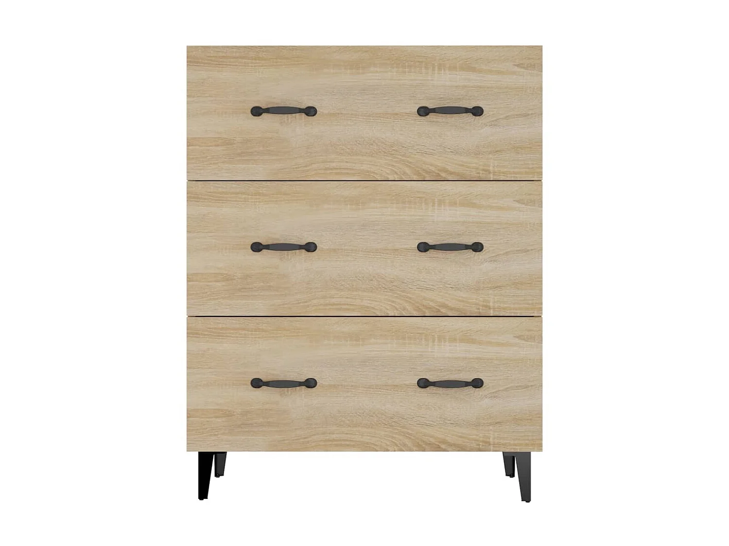 Aparador de madera de ingeniería roble Sonoma 69,5x34x90 cm ES48876