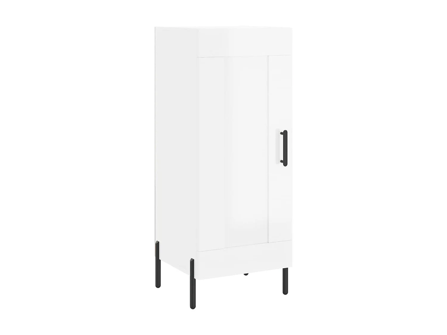 Dressoir 34,5x34x90 cm bewerkt hout hoogglans wit NL687210