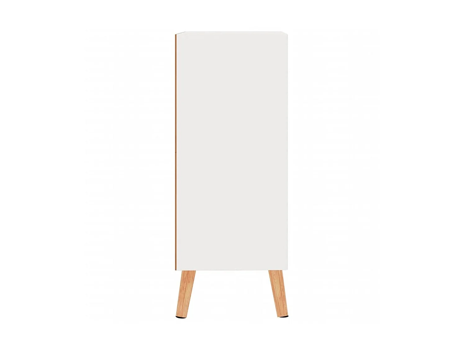 Buffet blanc brillant 60x30x72 cm bois d'ingénierie EGER87540