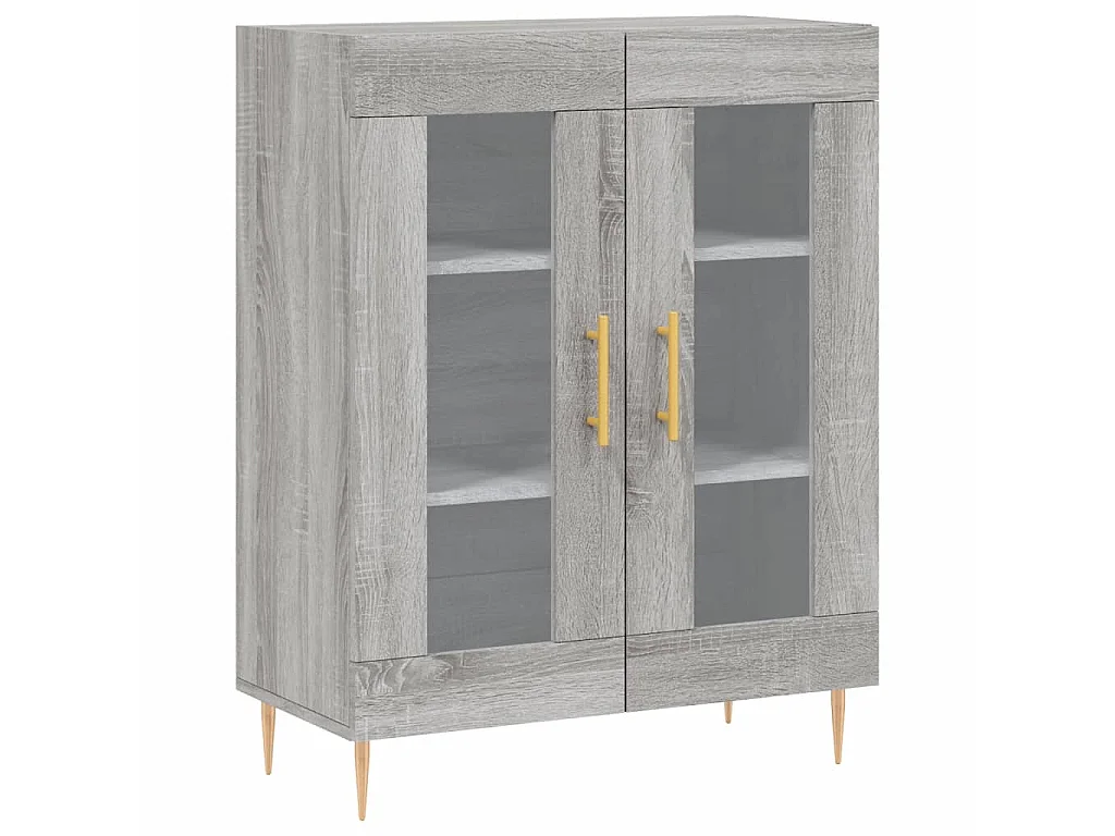 Dressoir 69,5x34x90 cm bewerkt hout grijs sonoma eikenkleurig NL245713