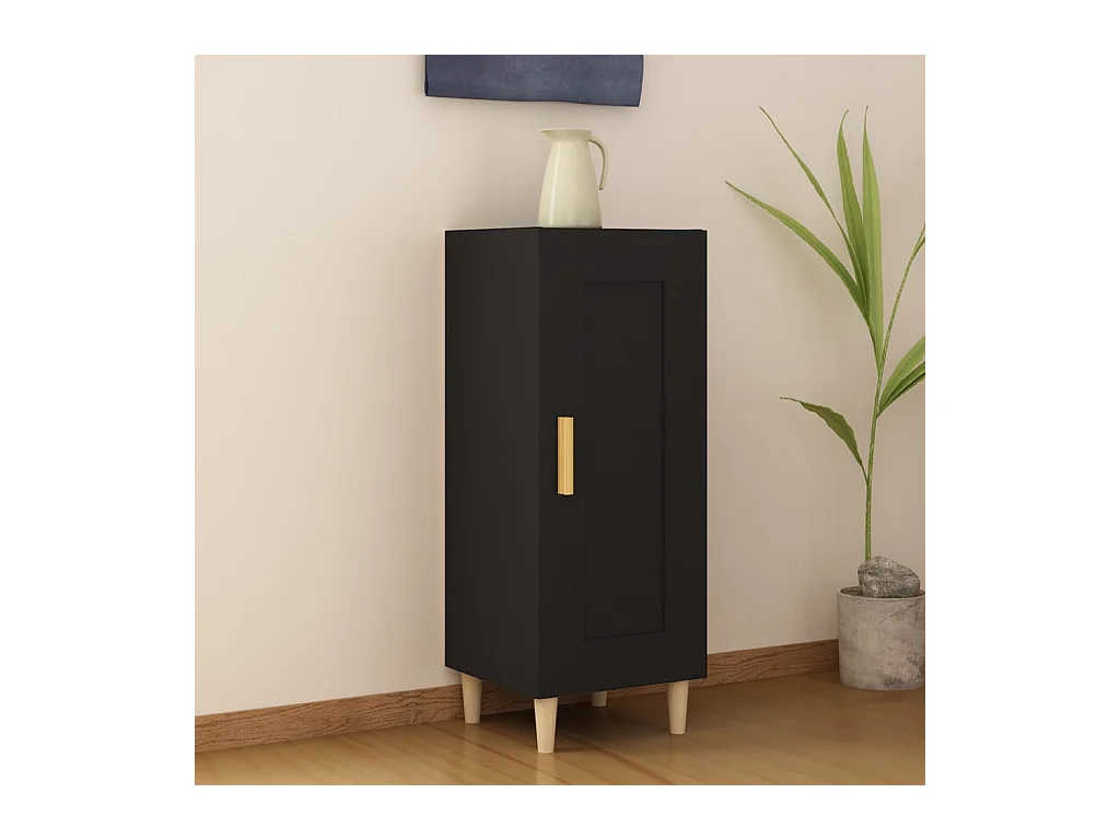 Buffet Noir 34,5x34x90 cm Bois d'ingénierie EGER73656