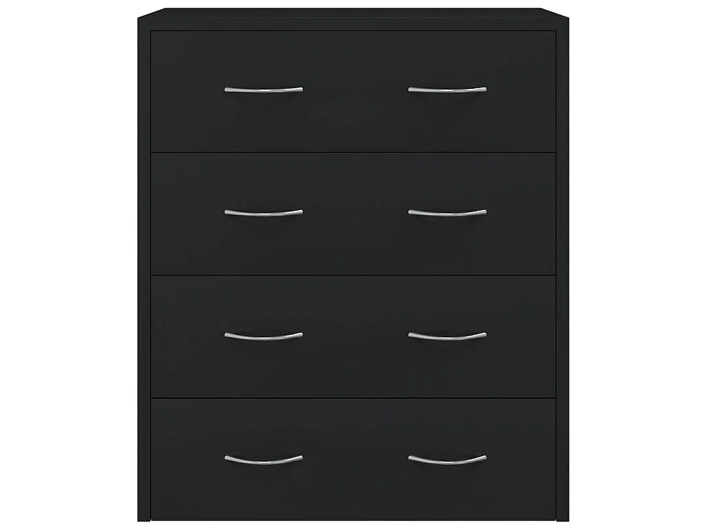 Buffet avec 4 tiroirs 60x30,5x71 cm Noir EGER26639
