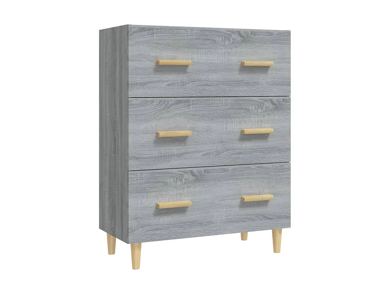 Buffet Sonoma gris 70x34x90 cm Bois d'ingénierie EGER26273