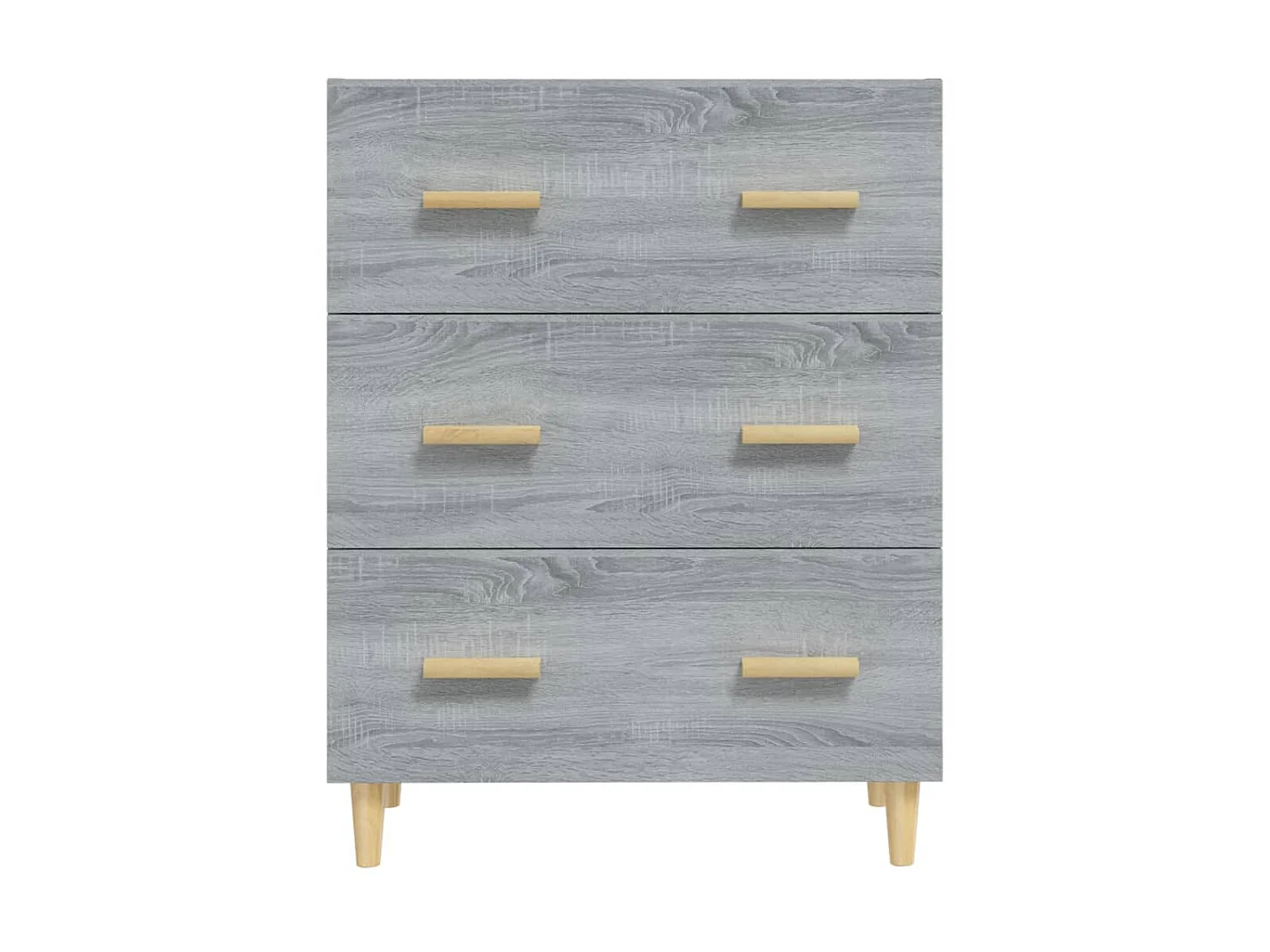 Aparador de madera contrachapada gris Sonoma 70x34x90 cm ES19522