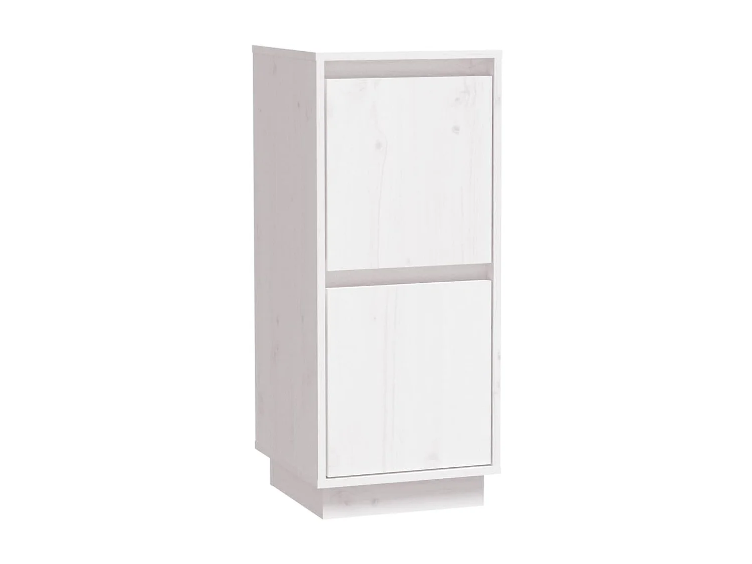 Aparadores 2 pcs 31,5x34x75 cm madeira de pinho maciça branco PT536666